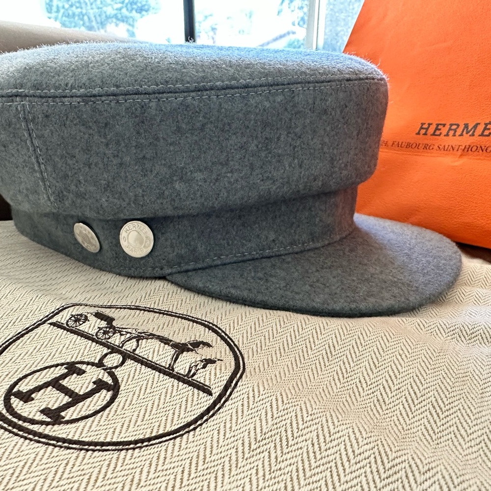 Hermes Deauville Cap Bleu Lichen- Brand New with original dust bag